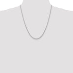 14k White Gold 3.0mm D/C Quadruple Rope Chain