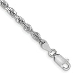 14k White Gold 3.35mm D/C Quadruple Rope Chain