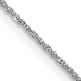 14K White Gold .70mm Ropa Chain