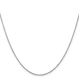 14K White Gold .70mm Ropa Chain