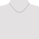 14K White Gold 1.1mm Ropa Chain