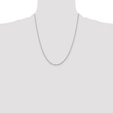 14K White Gold 1.1mm Ropa Chain