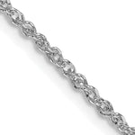 14K White Gold 1.7mm Ropa Chain