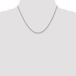 14K White Gold D/C 1.7mm Ropa Chain