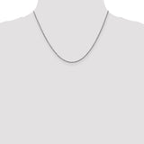 14K White Gold D/C 1.7mm Ropa Chain