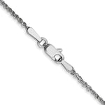 14K White Gold D/C 1.7mm Ropa Chain