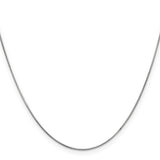 14k White Gold .6mm Round Snake Chain