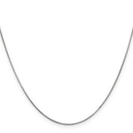 14k White Gold .6mm Round Snake Chain