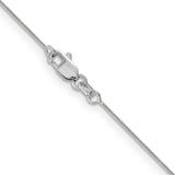 14k White Gold .6mm Round Snake Chain