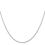 14k White Gold .8mm Round Snake Chain