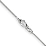14k White Gold .8mm Round Snake Chain