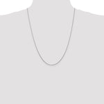 14k White Gold .8mm Round Snake Chain