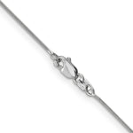 14k White Gold .8mm Round Snake Chain