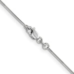 14k White Gold .9mm Round Snake Chain