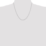 14k White Gold .9mm Round Snake Chain