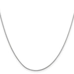 14k White Gold .9mm Round Snake Chain