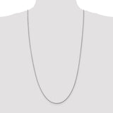14k White Gold 1.6mm Round Snake Chain