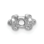 14k White Gold Head, up to 2.75mm Dia., X852 Add-a-Diamond Bracelet