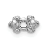 14k White Gold Head, up to 2.75mm Dia., X852 Add-a-Diamond Bracelet