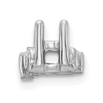 14k White Gold Head, up to 2.75mm Dia., X852 Add-a-Diamond Bracelet