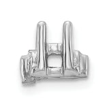 14k White Gold Head, up to 2.75mm Dia., X852 Add-a-Diamond Bracelet