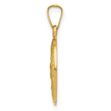 14k Hollow Our Lady Of Guadalupe Medal Charm