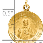 14k Sacred Heart of Jesus Medal Charm
