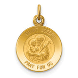 14k Saint Joseph Medal Charm