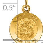 14k Saint Joseph Medal Charm
