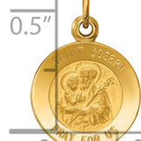 14k Saint Joseph Medal Charm