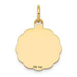 14k Holy Communion Disc Charm