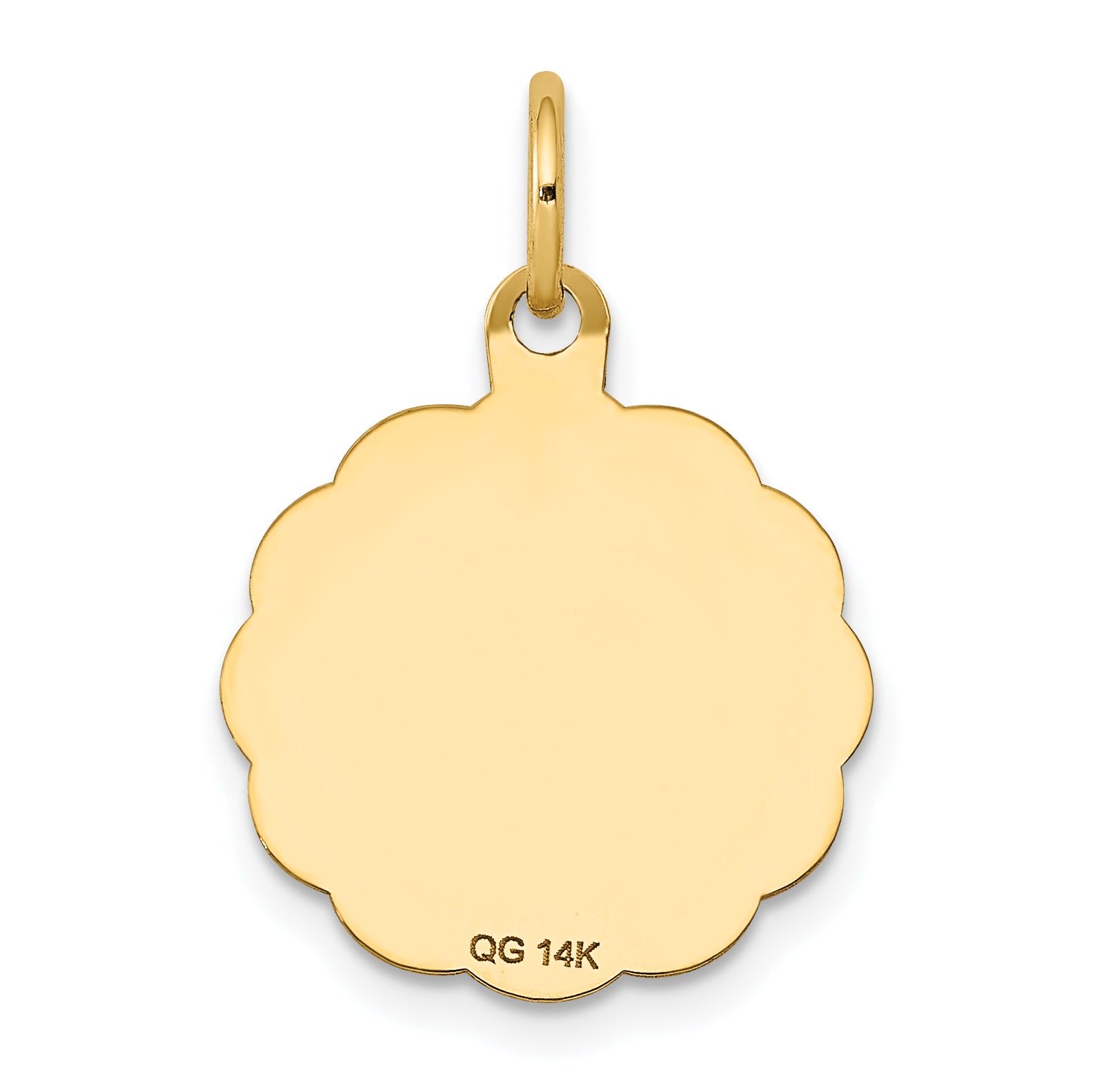 14k Holy Communion Disc Charm