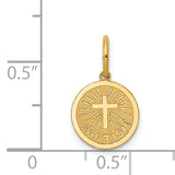 14k Small Baptism Charm