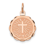 14k Rose Gold Baptism Charm