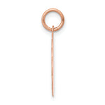 14k Rose Gold Baptism Charm