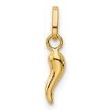 14k 3D Italian Horn Charm