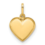 14K Polished 3-D Puffed Heart Pendant