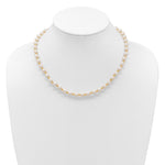 14K 6-7mm White Near Round FW Cultured Pearl Bead Necklace