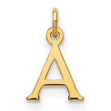 14ky Cutout Letter A Initial Pendant