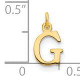 14ky Cutout Letter G Initial Pendant
