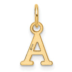 14ky Cutout Letter A Initial Pendant