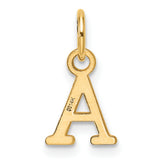 14ky Cutout Letter A Initial Pendant