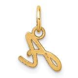 14K Uppercase Letter A Initial Charm
