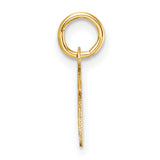 14K Uppercase Letter M Initial Charm