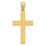 14k Sandblasted Cross Pendant