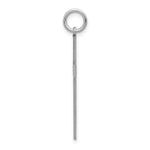 14K White Gold Laser Designed Cross Pendant
