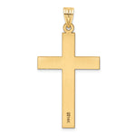 14k Sandblasted Cross Pendant