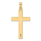 14k Sandblasted Cross Pendant