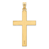 14k Sandblasted Cross Pendant