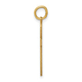 14K Laser Designed Ankh Cross Charm